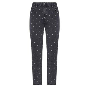 Current Elliott Faded Polka Dot Easy Stiletto Jeans Black 30